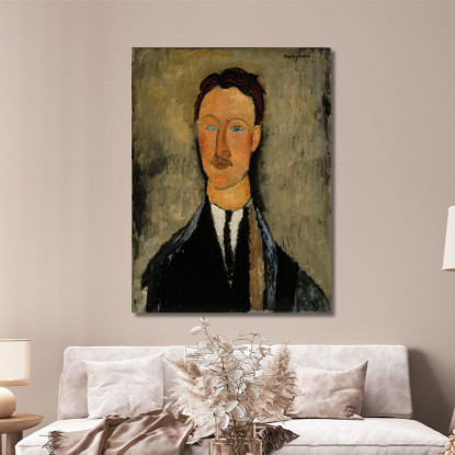 Ritratto Dell'Artista Léopold Survage Amedeo Modigliani amd64 quadro stampato su tela