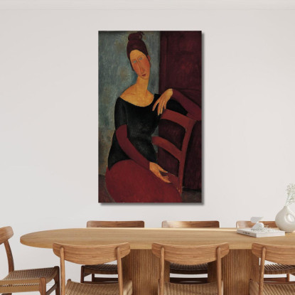 Ritratto Della Moglie Dell'Artista Jeanne Hébuterne Amedeo Modigliani amd65 quadro stampato su tela