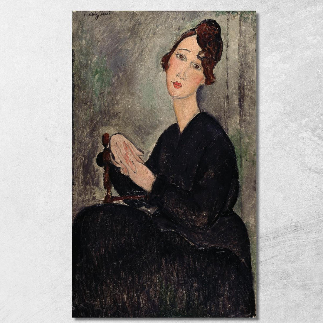 Ritratto Di Dédie Amedeo Modigliani amd67 quadro stampato su tela Ritratto Di Dédie Amedeo Modigliani amd67 quadro stampato su tela