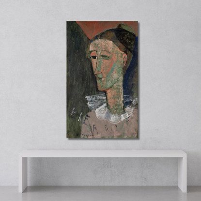 Autoritratto Come Pierrot Amedeo Modigliani amd69 quadro stampato su tela