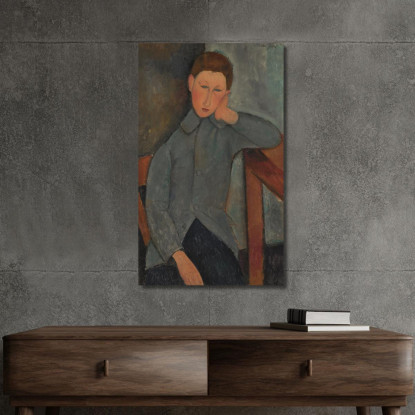 Il Ragazzo Amedeo Modigliani amd70 quadro stampato su tela
