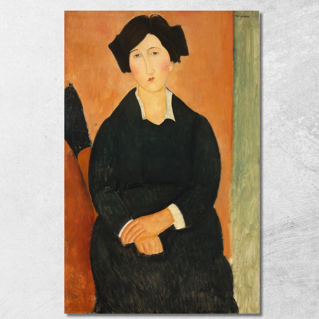 L'Italiano Amedeo Modigliani amd71 quadro stampato su tela L'Italiano Amedeo Modigliani amd71 quadro stampato su tela
