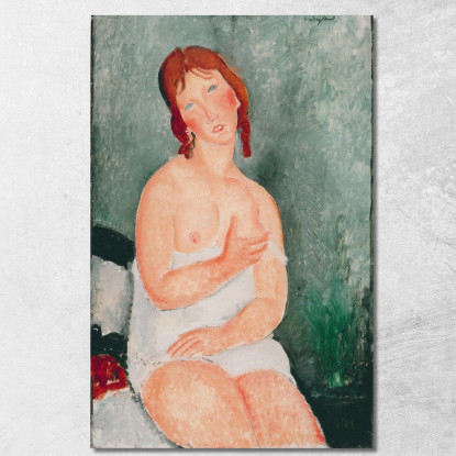 Giovane Donna In Una Camicia Amedeo Modigliani amd77 quadro stampato su tela