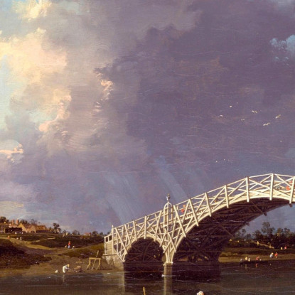 Una Vista Del Ponte Walton Canaletto cnl4 quadro stampato su tela