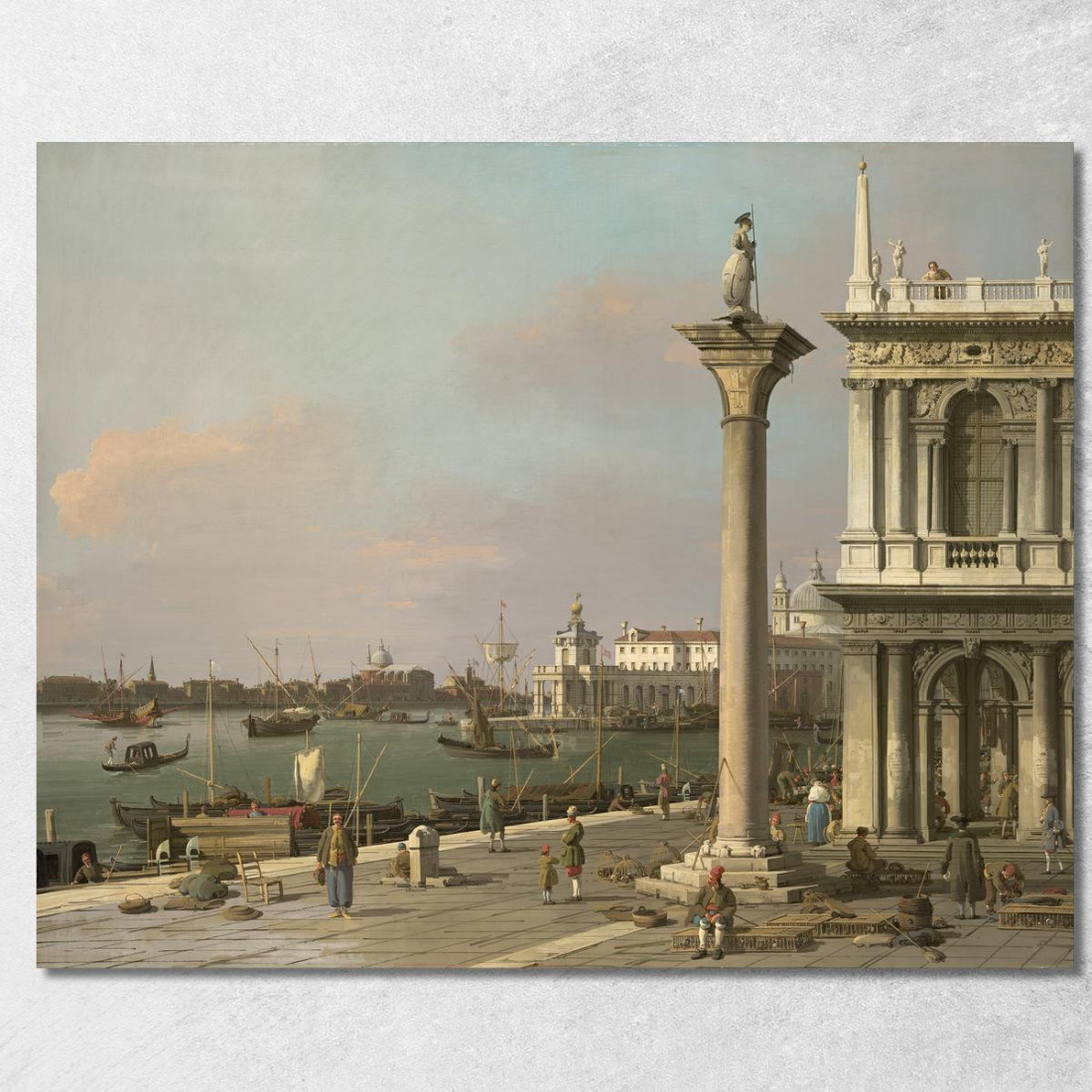 Bacino Di S. Marco- From The Piazzetta Canaletto cnl6 quadro stampato su tela Bacino Di S. Marco- From The Piazzetta Canaletto cnl6 quadro stampato su tela