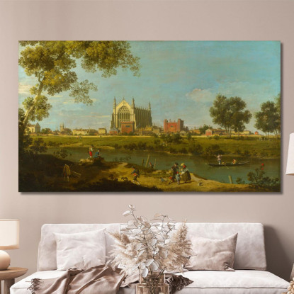 Eton College Canaletto cnl12 quadro stampato su tela