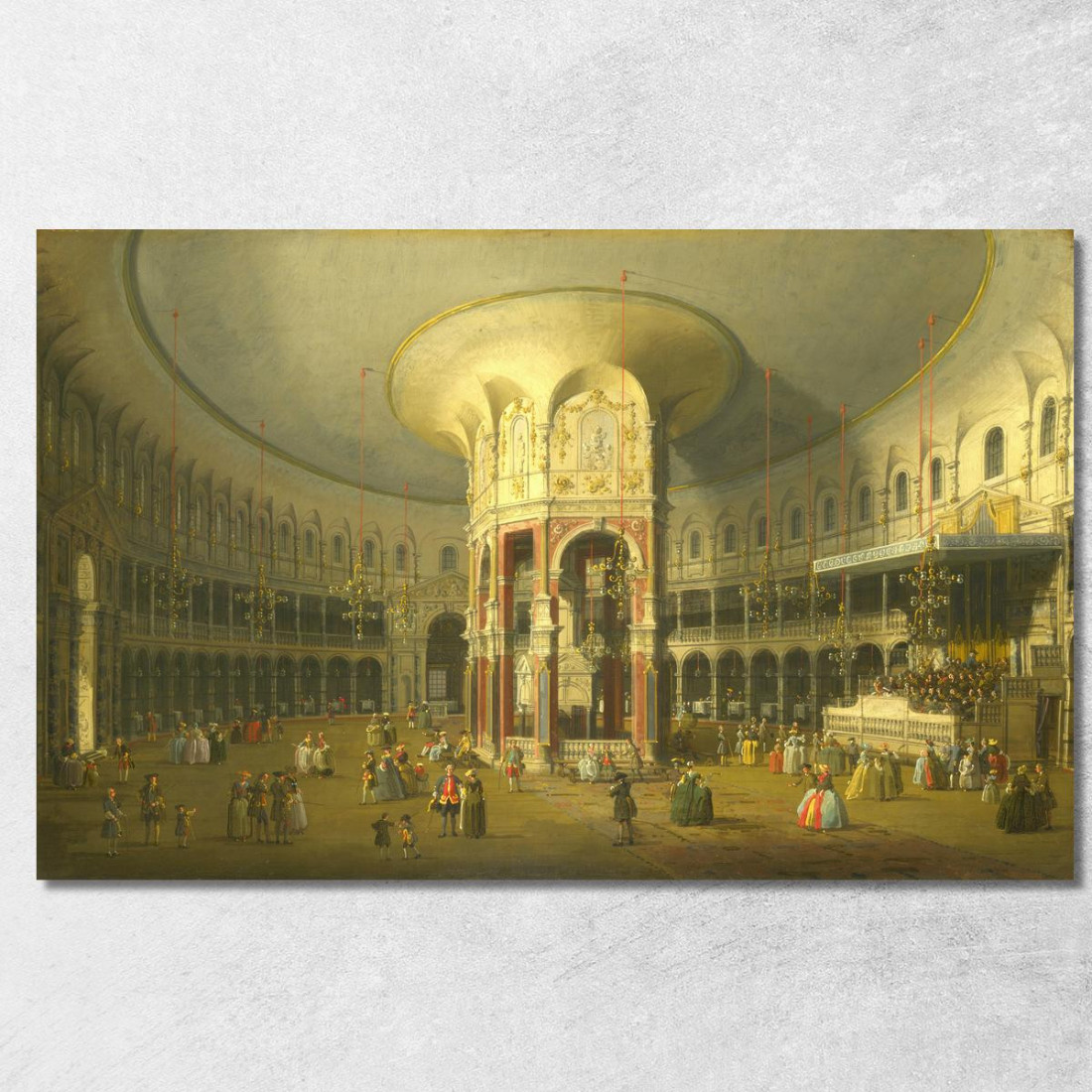Interno Della Rotonda A Ranelagh Canaletto cnl13 quadro stampato su tela Interno Della Rotonda A Ranelagh Canaletto cnl13 quadro stampato su tela