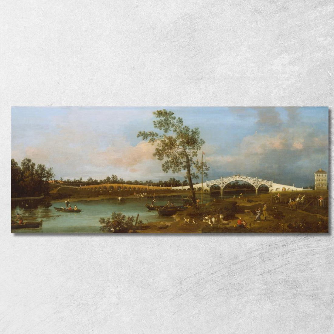 Vecchio Ponte Di Walton Canaletto cnl34 quadro stampato su tela Vecchio Ponte Di Walton Canaletto cnl34 quadro stampato su tela