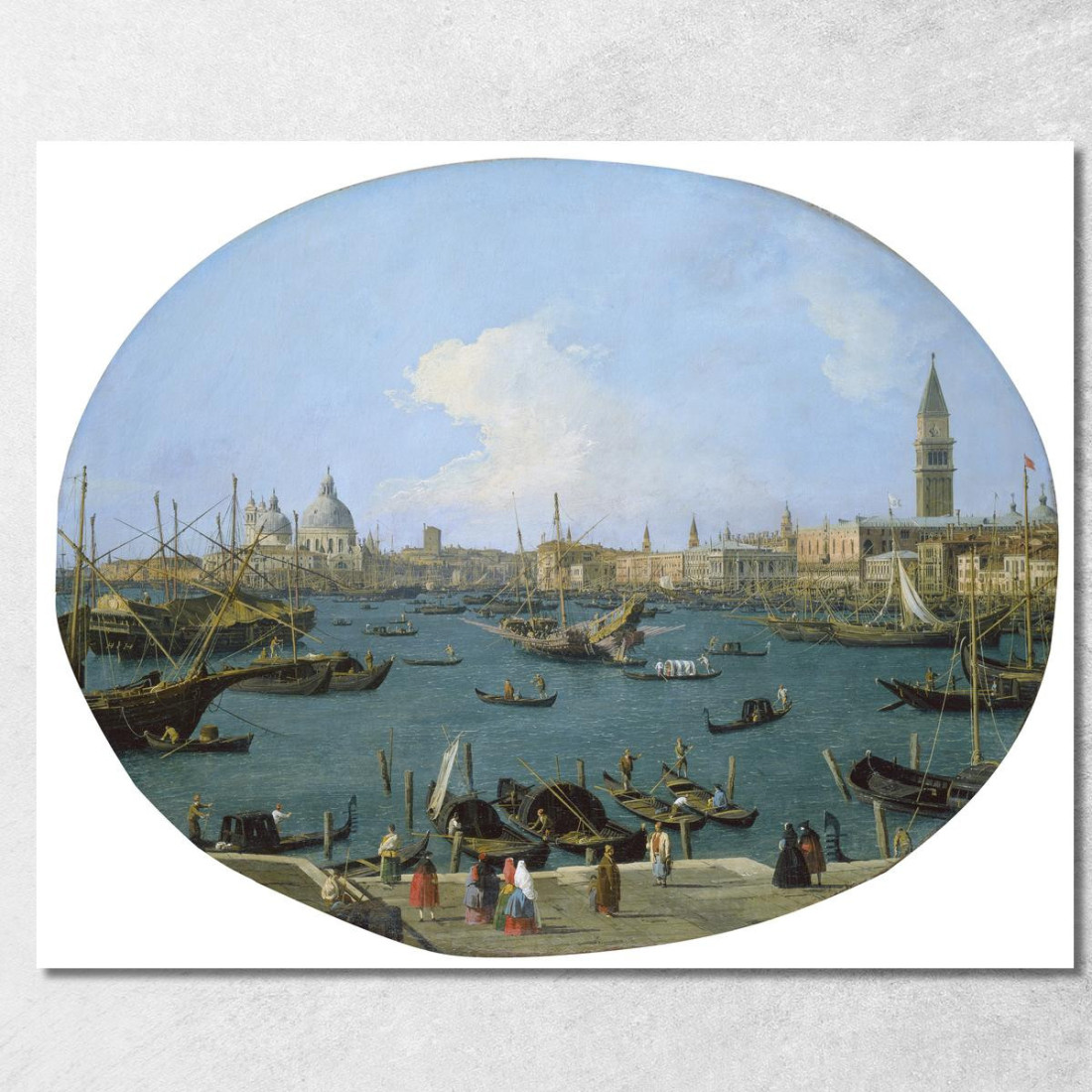 Seen From The Bacino Di San Marco In Venice Canaletto cnl40 quadro stampato su tela Seen From The Bacino Di San Marco In Venice Canaletto cnl40 quadro stampato su tela