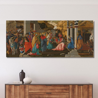 Adorazione Dei Magi Sandro Botticelli sbt9 quadro stampato su tela