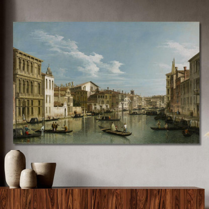 The Grand Canal In Venice From Palazzo Flangini To Campo San Marcuola Canaletto cnl46 quadro stampato su tela