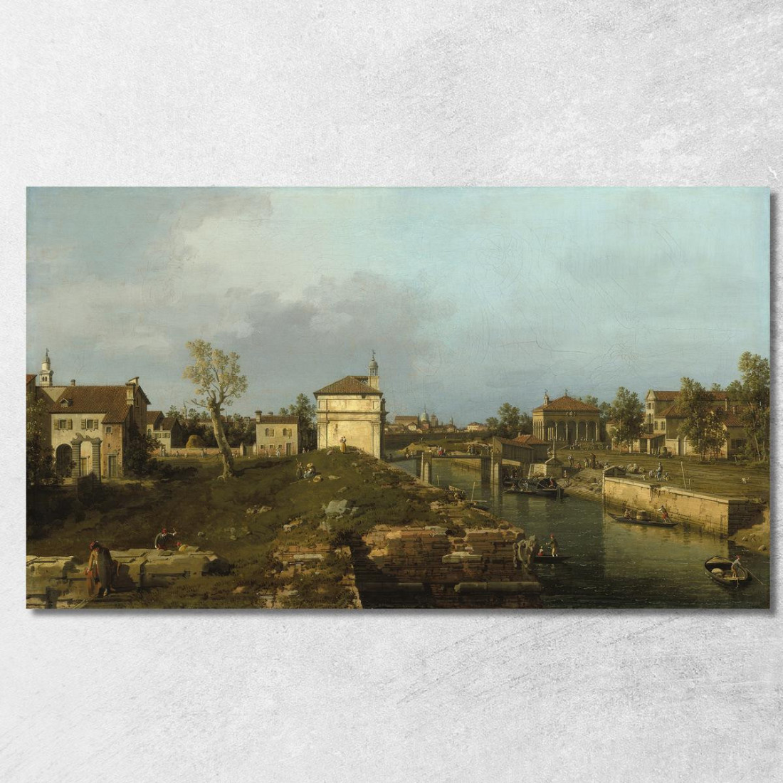 The Porta Portello Padua Canaletto cnl53 quadro stampato su tela The Porta Portello Padua Canaletto cnl53 quadro stampato su tela