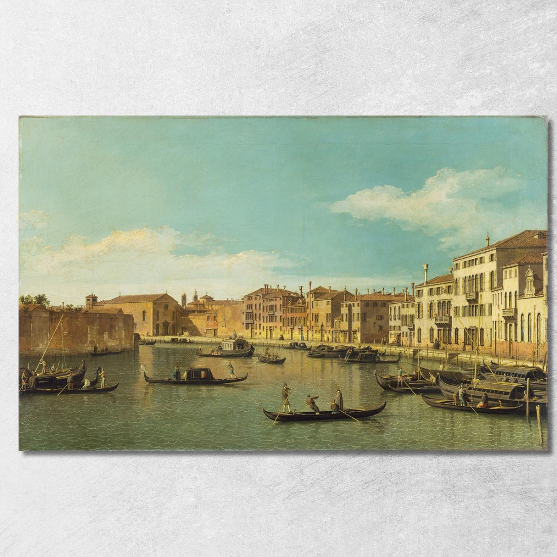 Venice The Canale Di Santa Chiara Canaletto cnl61 quadro stampato su tela Venice The Canale Di Santa Chiara Canaletto cnl61 quadro stampato su tela