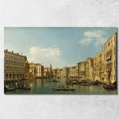 Venezia Il Canal Grande Da Palazzo Foscari Alla Carità Canaletto cnl64 quadro stampato su tela