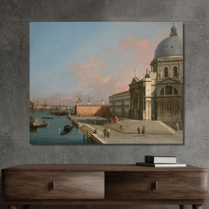 Venezia Il Canal Grande Guardando Ad Est Con Santa Maria Della Salute Canaletto cnl65 quadro stampato su tela