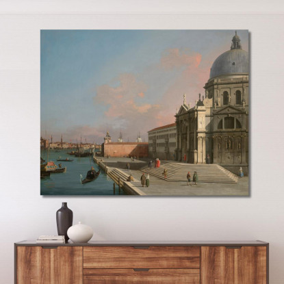 Venezia Il Canal Grande Guardando Ad Est Con Santa Maria Della Salute Canaletto cnl65 quadro stampato su tela