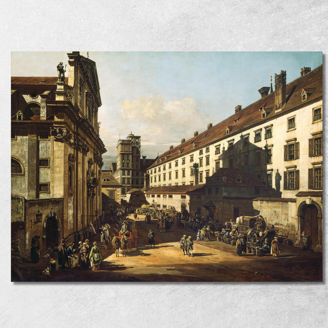 Chiesa Domenicana Di Vienna Canaletto cnl71 quadro stampato su tela Chiesa Domenicana Di Vienna Canaletto cnl71 quadro stampato su tela
