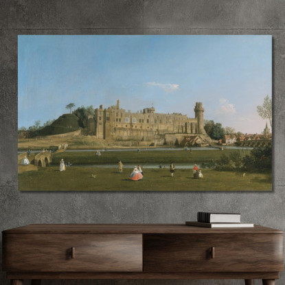 Castello Di Warwick Canaletto cnl77 quadro stampato su tela
