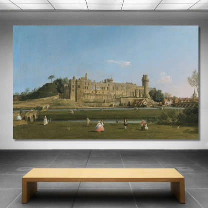 Castello Di Warwick Canaletto cnl77 quadro stampato su tela