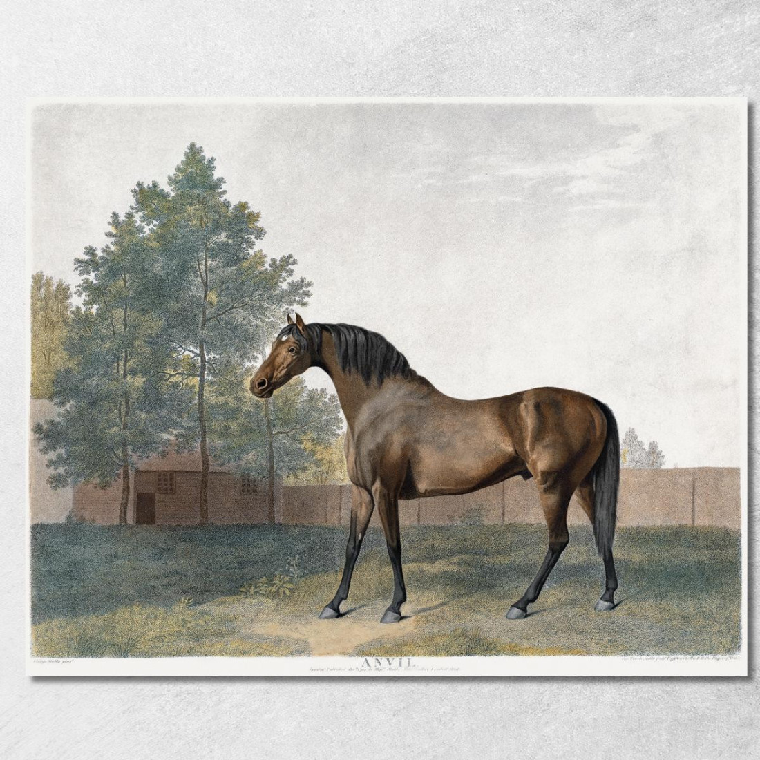 Incudine 1794 George Stubbs gst9 quadro stampato su tela Incudine 1794 George Stubbs gst9 quadro stampato su tela