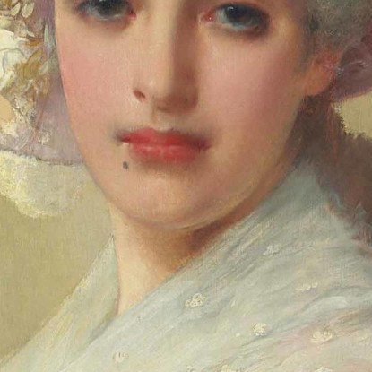 Una Signora Elegante Con Un Cappello E Un Vestito Rosa Vittorio Matteo Corcos vmc6 quadro stampato su tela