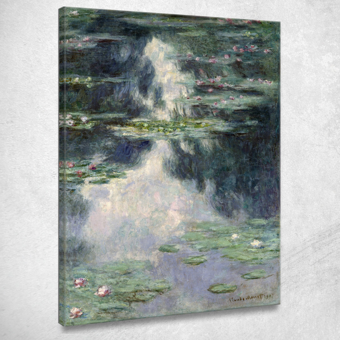 Stagno Con Ninfee Claude Monet mnt292 quadro stampato su tela Stagno Con Ninfee Claude Monet mnt292 quadro stampato su tela