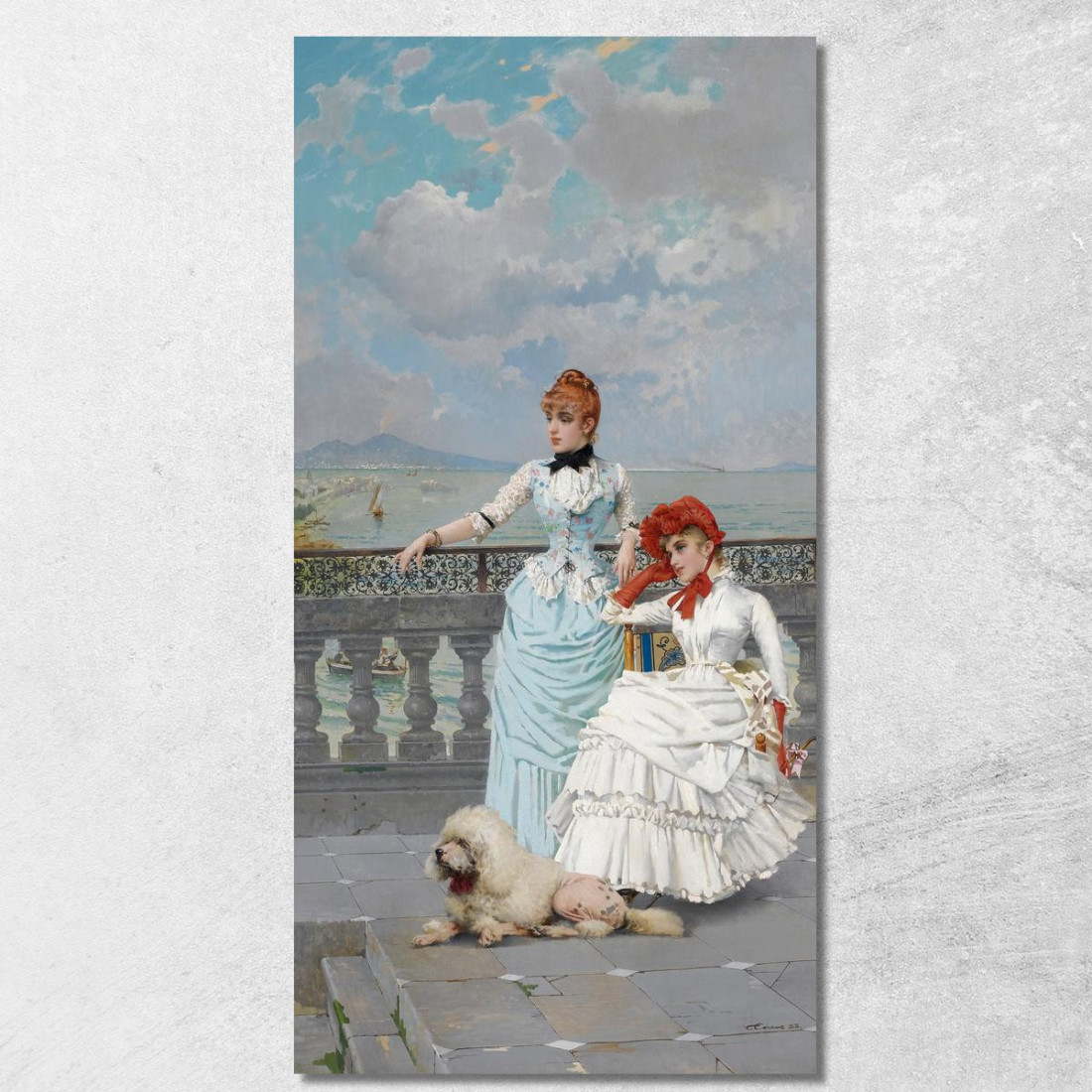 Bellezze Napoletane Vittorio Matteo Corcos vmc18 quadro stampato su tela Bellezze Napoletane Vittorio Matteo Corcos vmc18 quadro stampato su tela