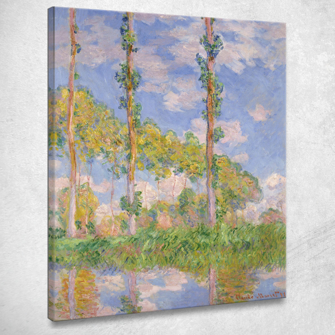 Pioppi Al Sole Claude Monet mnt293 quadro stampato su tela Pioppi Al Sole Claude Monet mnt293 quadro stampato su tela