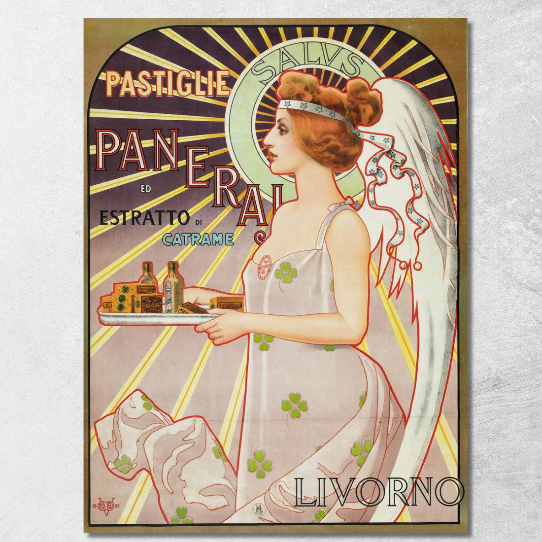 Pastiglie Paneraj Ed Estratto Di Catrame Livorno Vittorio Matteo Corcos vmc19 quadro stampato su tela Pastiglie Paneraj Ed Estratto Di Catrame Livorno Vittorio Matteo Corcos vmc19 quadro stampato su tela