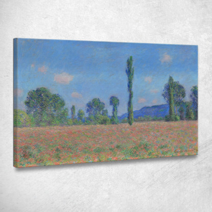 Giverny Campo Di Papaveri Claude Monet mnt294 quadro stampato su tela