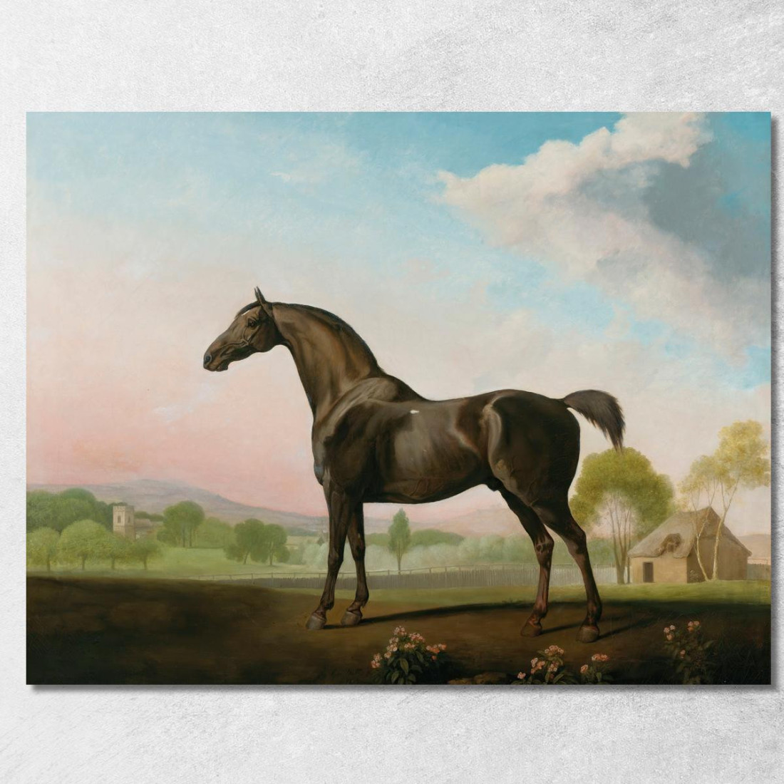 Il Dolce William Di Lord Grosvenor In Un Paesaggio George Stubbs gst27 quadro stampato su tela Il Dolce William Di Lord Grosvenor In Un Paesaggio George Stubbs gst27 quadro stampato su tela