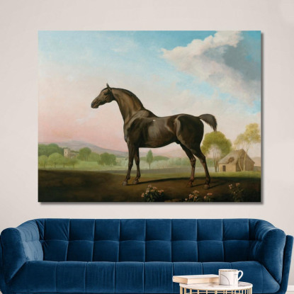 Il Dolce William Di Lord Grosvenor In Un Paesaggio George Stubbs gst27 quadro stampato su tela