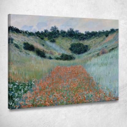 Campo Di Papaveri In Una Cavità Vicino A Giverny Claude Monet mnt295 quadro stampato su tela