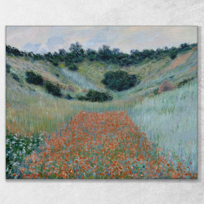 Campo Di Papaveri In Una Cavità Vicino A Giverny Claude Monet mnt295 quadro stampato su tela