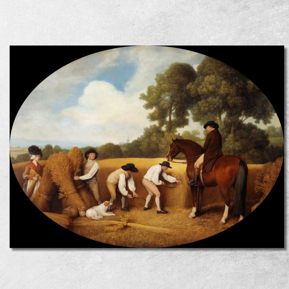 Mietitori George Stubbs gst35 quadro stampato su tela Mietitori George Stubbs gst35 quadro stampato su tela
