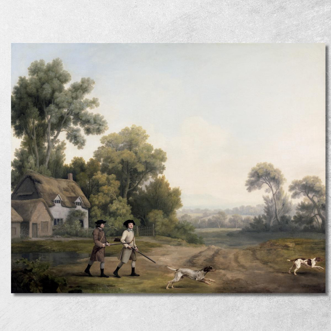 Due Gentiluomini Che Vanno A Caccia 1768 George Stubbs gst47 quadro stampato su tela Due Gentiluomini Che Vanno A Caccia 1768 George Stubbs gst47 quadro stampato su tela