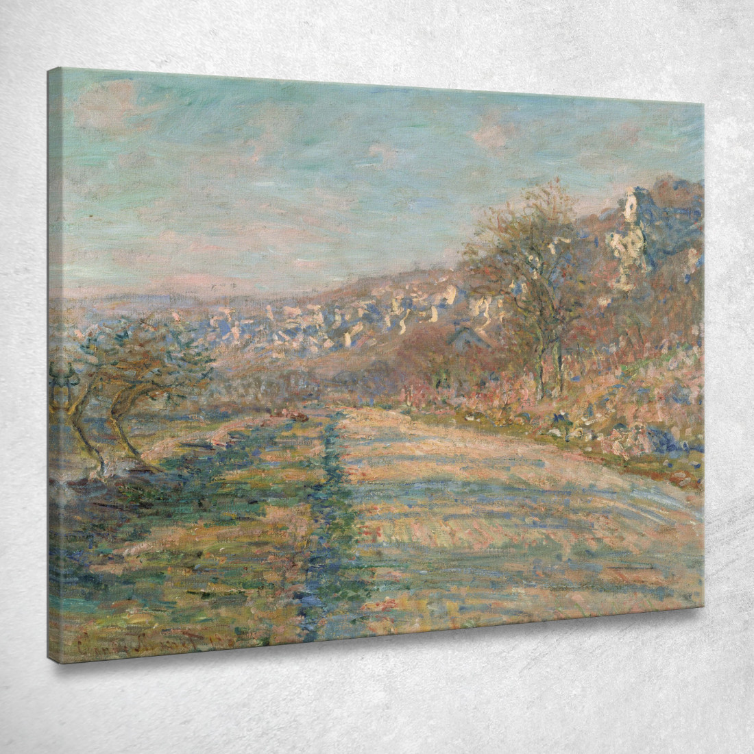 Strada Di La Roche-Guyon Claude Monet mnt299 quadro stampato su tela Strada Di La Roche-Guyon Claude Monet mnt299 quadro stampato su tela