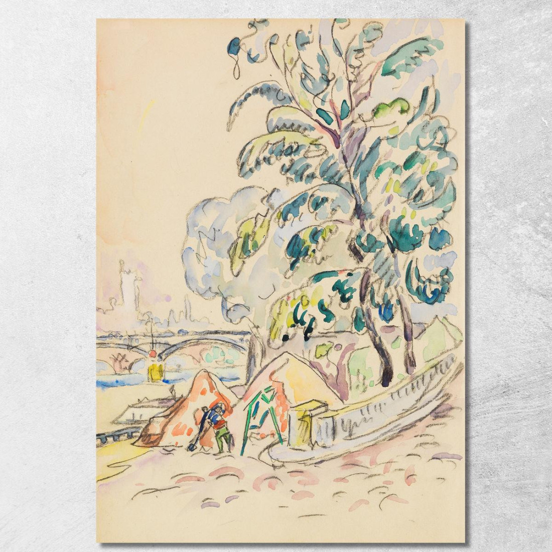 Sulla Senna Di Parigi Paul Signac psn2 quadro stampato su tela Sulla Senna Di Parigi Paul Signac psn2 quadro stampato su tela