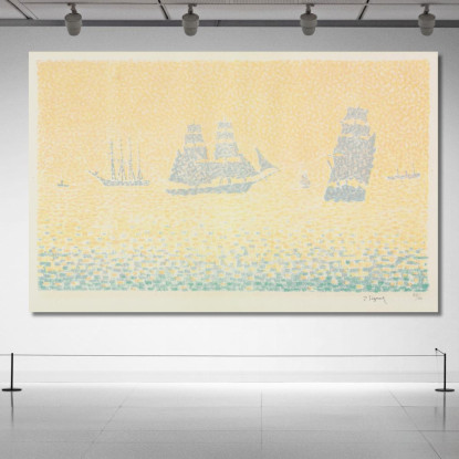 Barche Paul Signac psn14 quadro stampato su tela