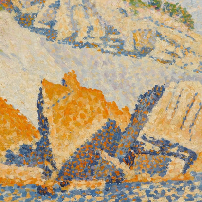 Cassis Cap Lombardo Opus 196 Paul Signac psn20 quadro stampato su tela