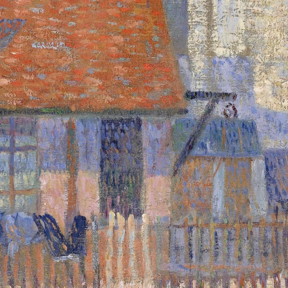 Gasometri A Clichy Paul Signac psn32 quadro stampato su tela