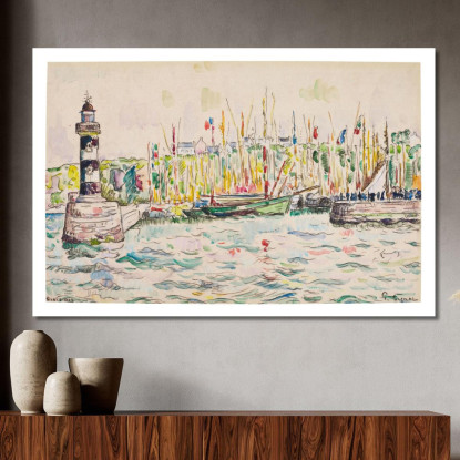 Groix Il Faro Paul Signac psn35 quadro stampato su tela