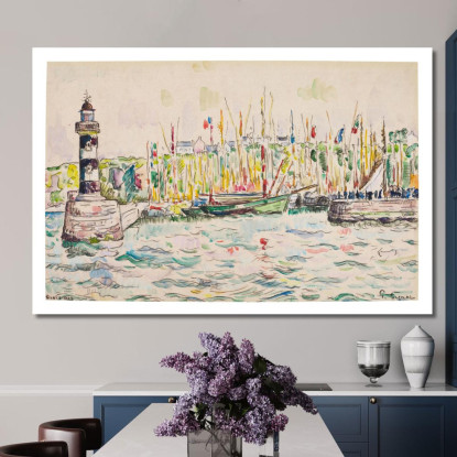 Groix Il Faro Paul Signac psn35 quadro stampato su tela