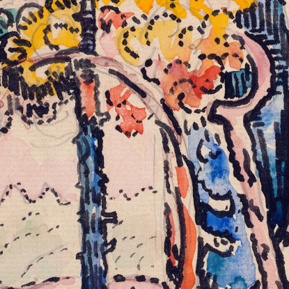 Paesaggio Paul Signac psn44 quadro stampato su tela