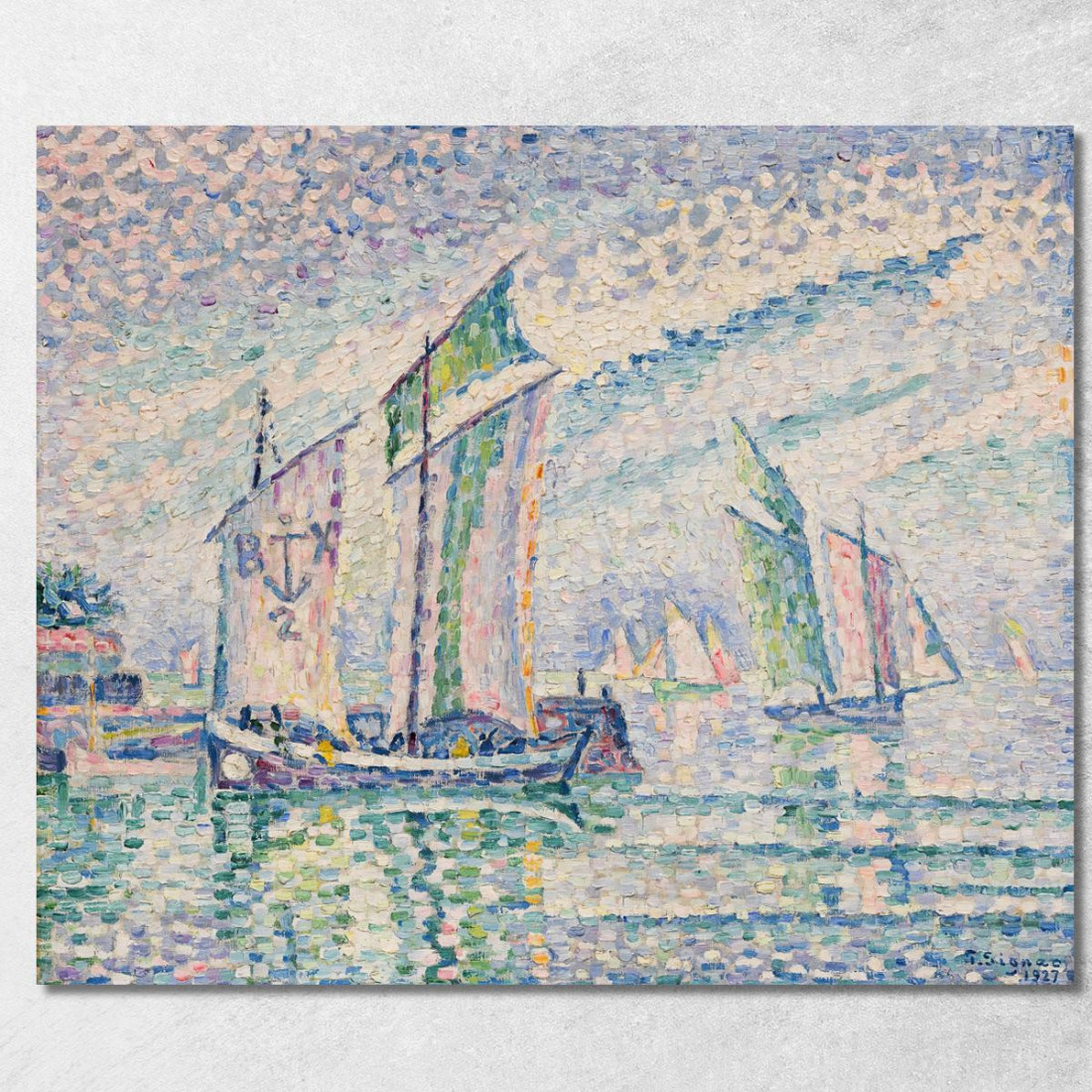 Il Canale Di Rochelle Paul Signac psn45 quadro stampato su tela Il Canale Di Rochelle Paul Signac psn45 quadro stampato su tela