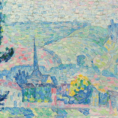 Gli Andely. Mattina. Estate Paul Signac psn56 quadro stampato su tela