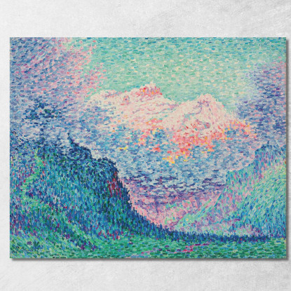 Les Diablerets Oldenhorn E Bécabesson Paul Signac psn57 quadro stampato su tela