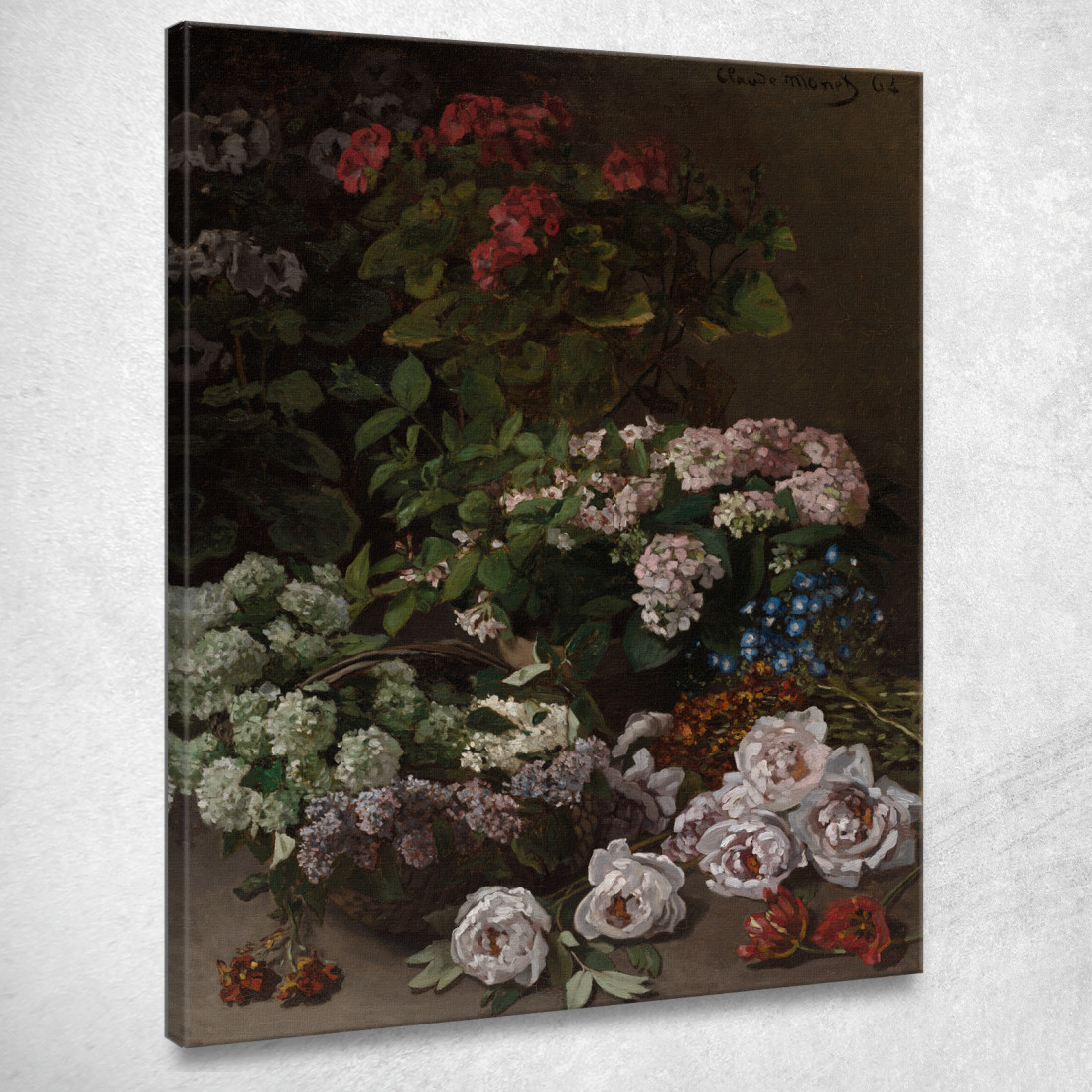 Fiori Di Primavera Claude Monet mnt307 quadro stampato su tela Fiori Di Primavera Claude Monet mnt307 quadro stampato su tela