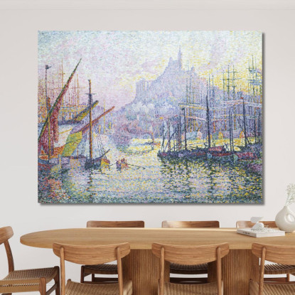 Notre Dame De La Garde La Buona Madre Marsiglia Paul Signac psn67 quadro stampato su tela