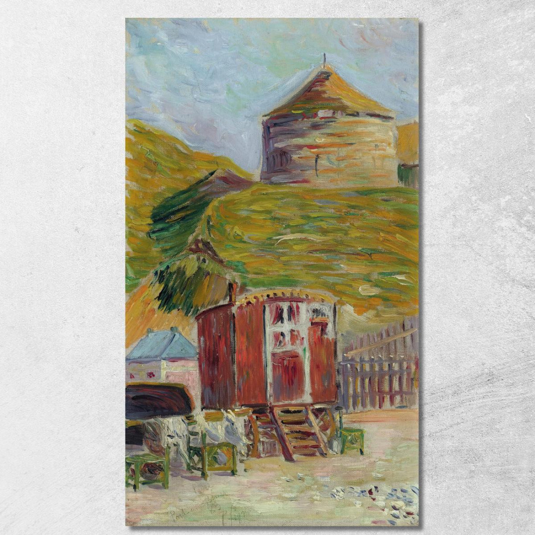 Port-En-Bessin La Vecchia Torre Paul Signac psn83 quadro stampato su tela Port-En-Bessin La Vecchia Torre Paul Signac psn83 quadro stampato su tela